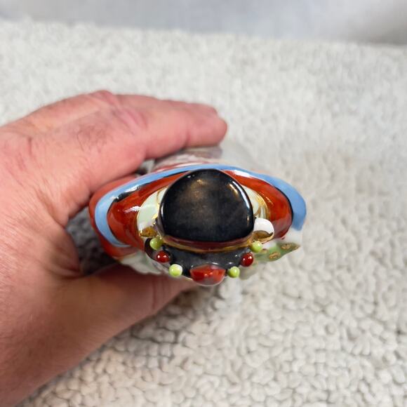 Chinese Famille Rose Porcelain Fu Lu Shou Figurine God of Prosperity Vintage 7" - Picture 6 of 16